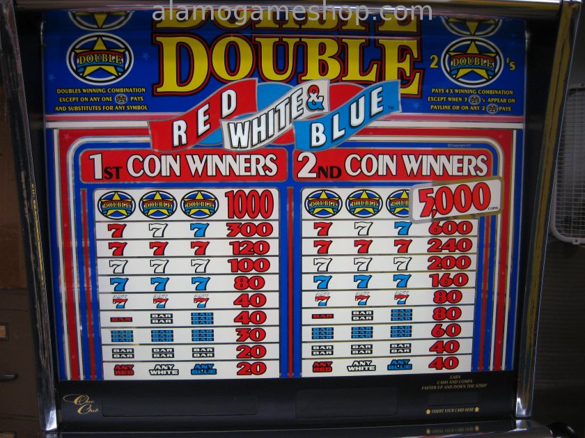 IGT Slot, Double, Red White and Blue 1 - Click Image to Close