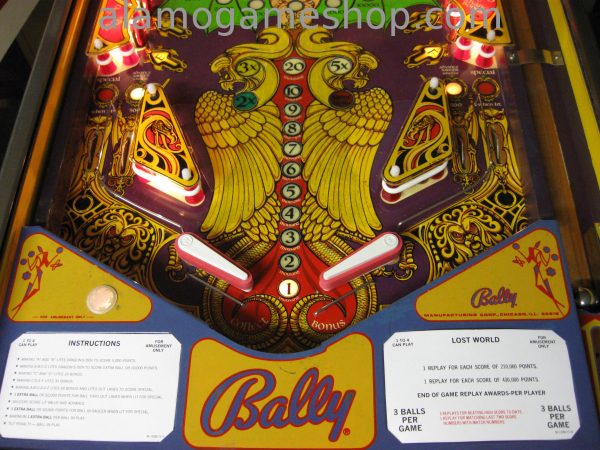 (image for) Lost World Pinball by Bally 1978 #2