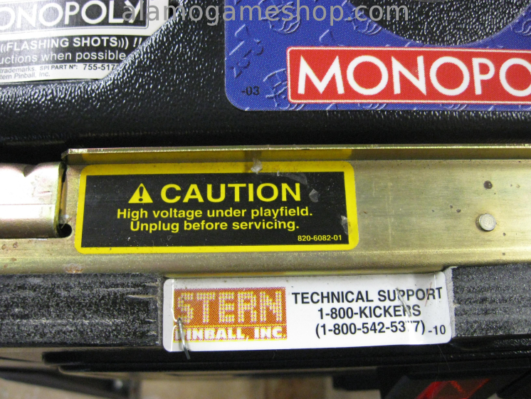 (image for) Monopoly pinball by Stern 2001