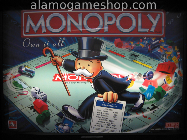 (image for) Monopoly pinball by Stern 2001 - Click Image to Close