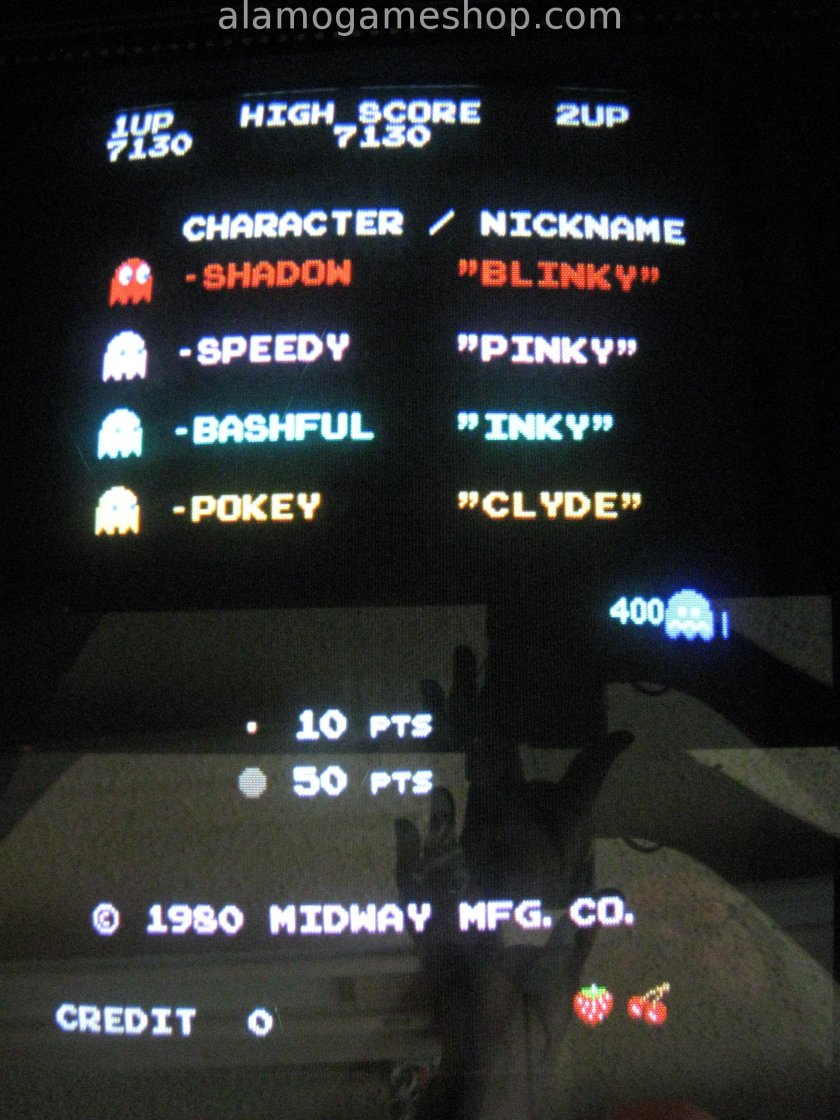 Pac-Man video game by Midway 1981 - Click Image to Close