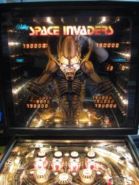 (image for) Space Invaders pinball by Bally 1980