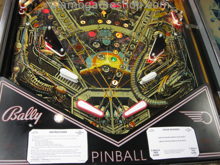 (image for) Space Invaders pinball by Bally 1980