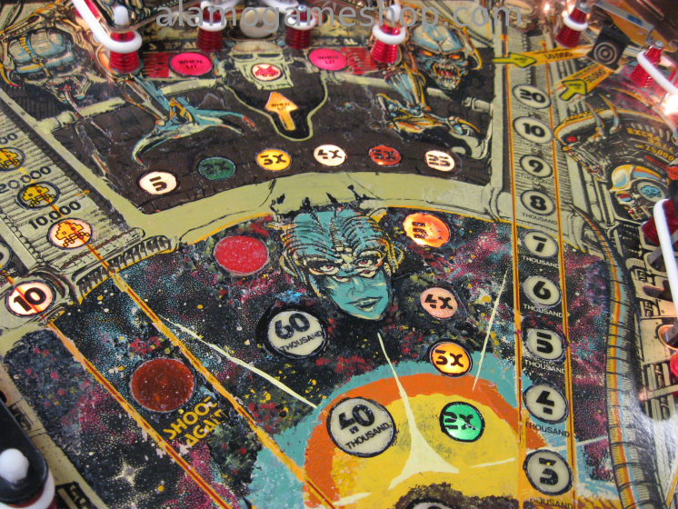 (image for) Space Invaders pinball by Bally 1980