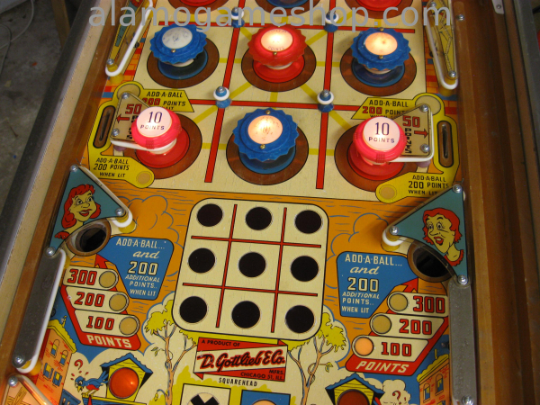 (image for) Square Head pinball by Gottlieb 1963