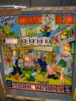 Square Head pinball by Gottlieb 1963