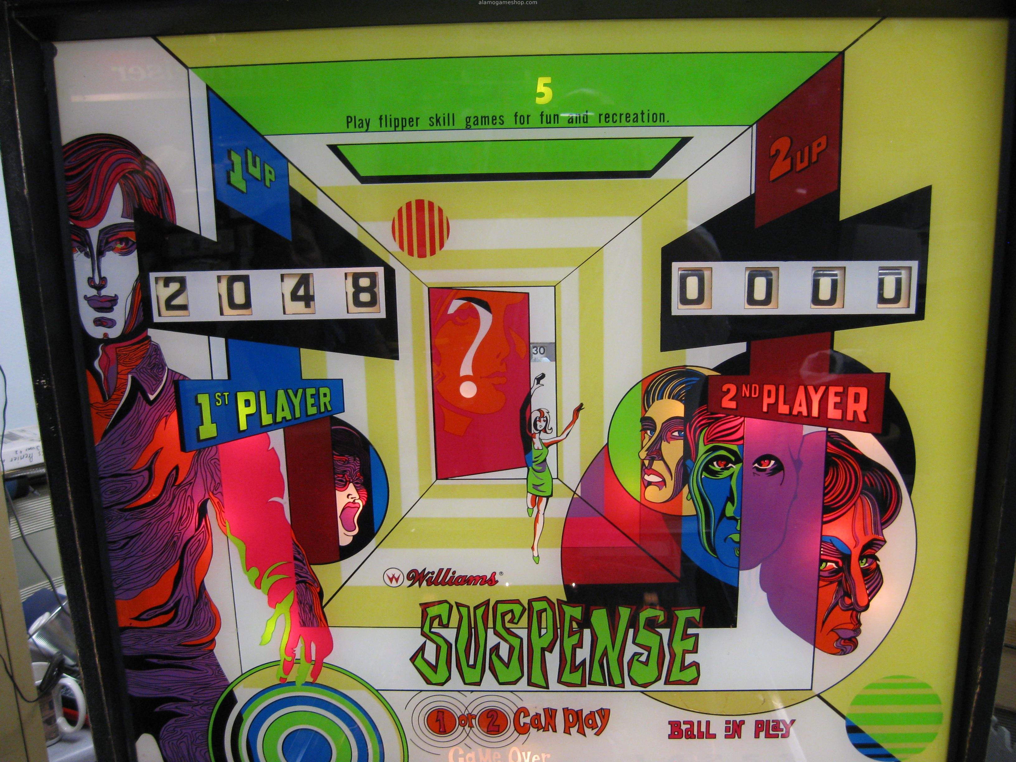 (image for) Suspense EM pinball by Williams 1969