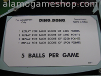 (image for) Ding Dong EM Pinball by Williams 1968