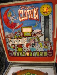 (image for) Flipper Clown pinball by Gottlieb 1962