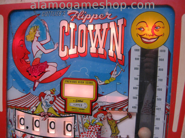 (image for) Flipper Clown pinball by Gottlieb 1962