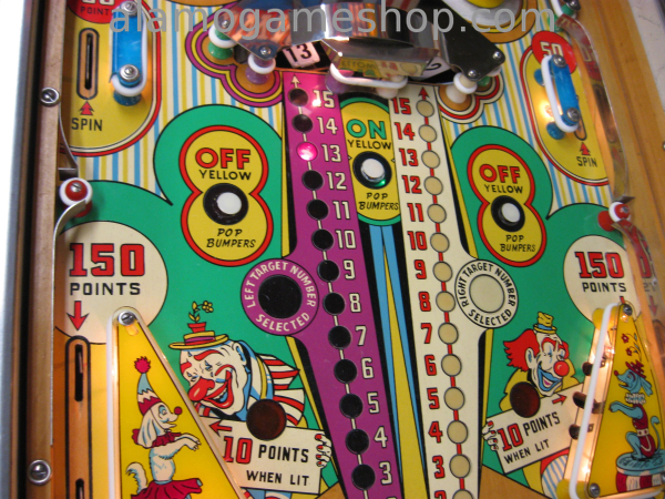 (image for) Flipper Clown pinball by Gottlieb 1962