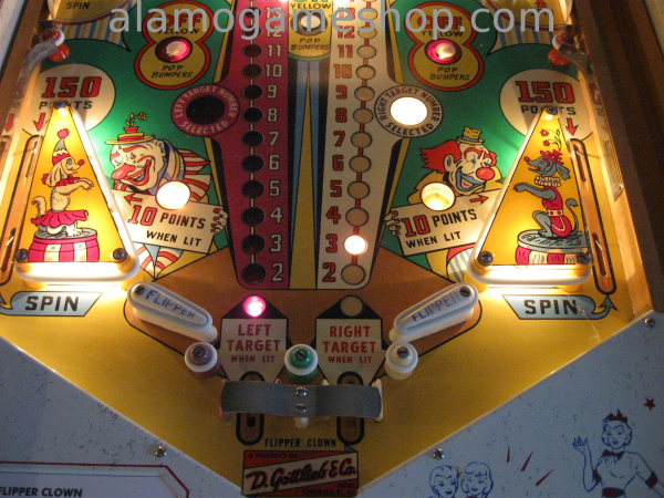 (image for) Flipper Clown pinball by Gottlieb 1962