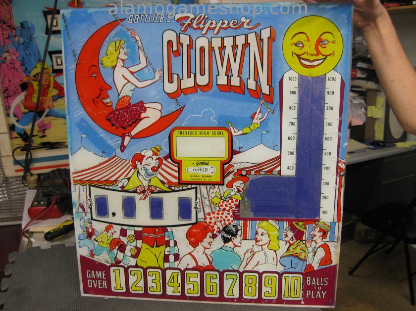 Flipper Clown pinball by Gottlieb 1962 - Click Image to Close