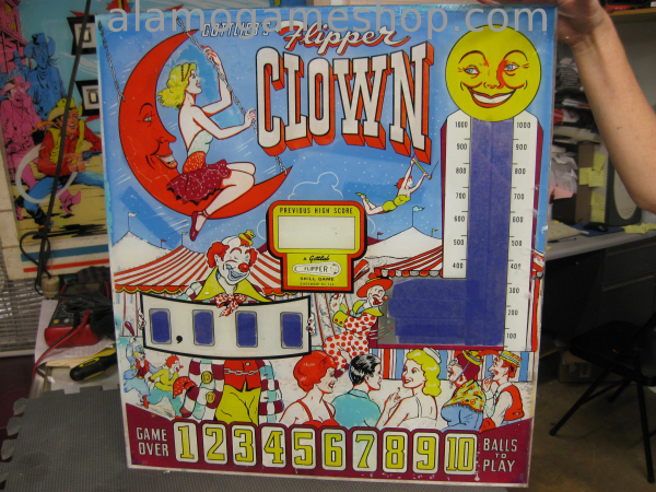 (image for) Flipper Clown pinball by Gottlieb 1962