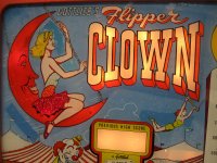 Flipper Clown pinball by Gottlieb 1962
