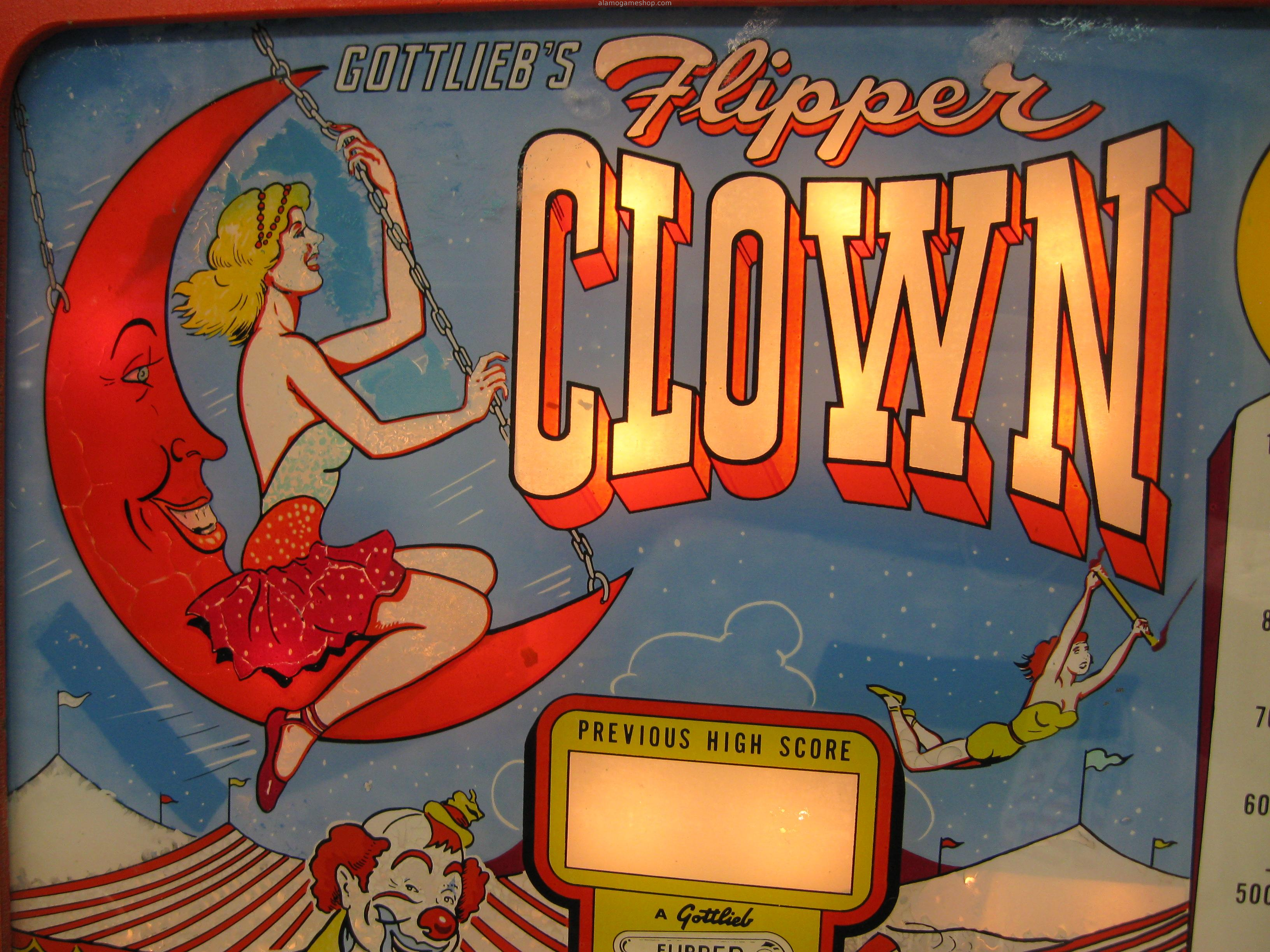 (image for) Flipper Clown pinball by Gottlieb 1962