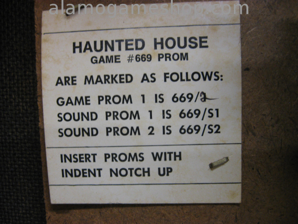 (image for) Haunted House pinball by Gottlieb 1982