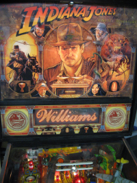 Indiana Jones pinball by Williams 1993