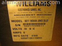(image for) Indiana Jones pinball by Williams 1993