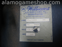(image for) Millionaire pinball by Williams 1987