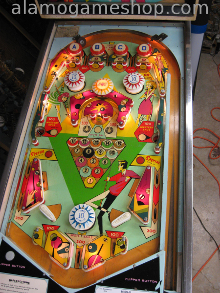 (image for) Miss-O EM pinball by Williams 1969