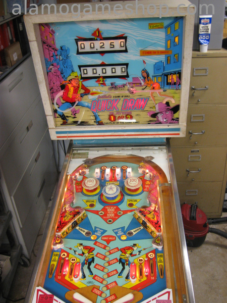 (image for) Quick Draw pinball by Gottlieb 1975