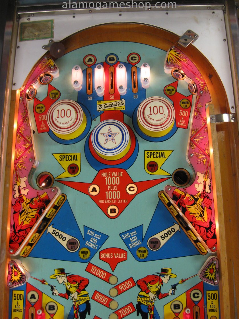 Quick Draw pinball by Gottlieb 1975 - Click Image to Close