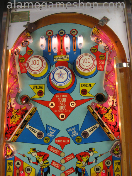 (image for) Quick Draw pinball by Gottlieb 1975