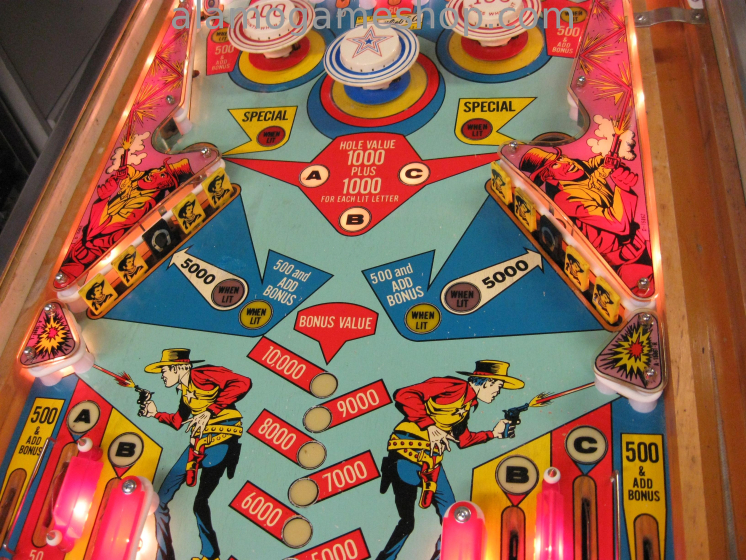 (image for) Quick Draw pinball by Gottlieb 1975