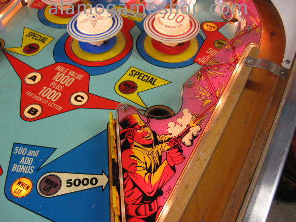 (image for) Quick Draw pinball by Gottlieb 1975