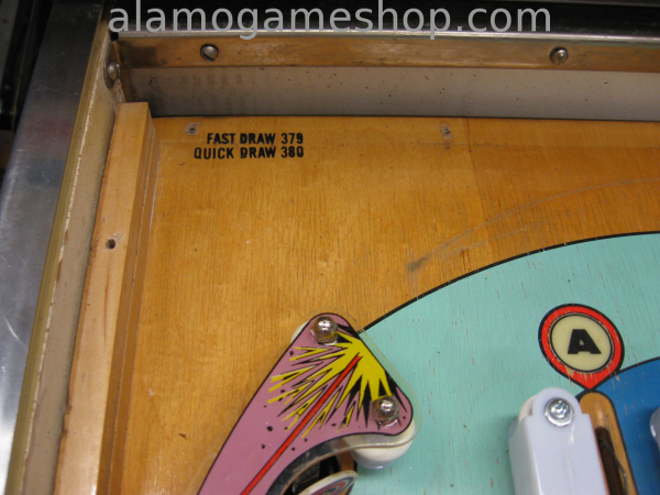 (image for) Quick Draw pinball by Gottlieb 1975