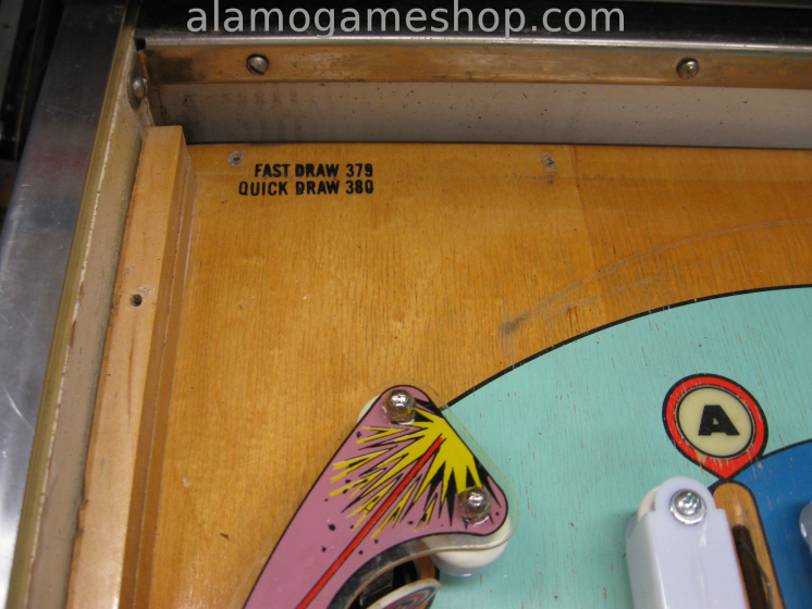 (image for) Quick Draw pinball by Gottlieb 1975