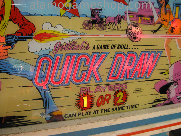 (image for) Quick Draw pinball by Gottlieb 1975