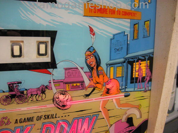 (image for) Quick Draw pinball by Gottlieb 1975