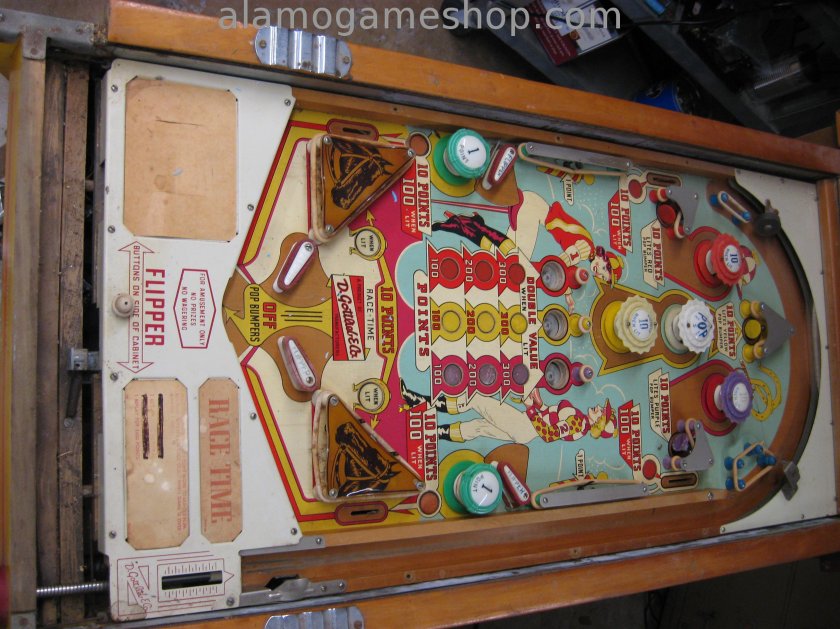 Race Time pinball by Gottlieb 1959 - Click Image to Close