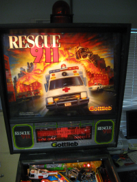 Rescue 911 pinball by Premier/Gottlieb