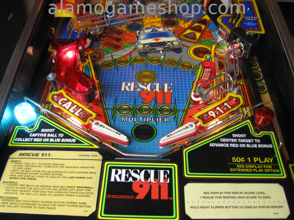 (image for) Rescue 911 pinball by Premier/Gottlieb