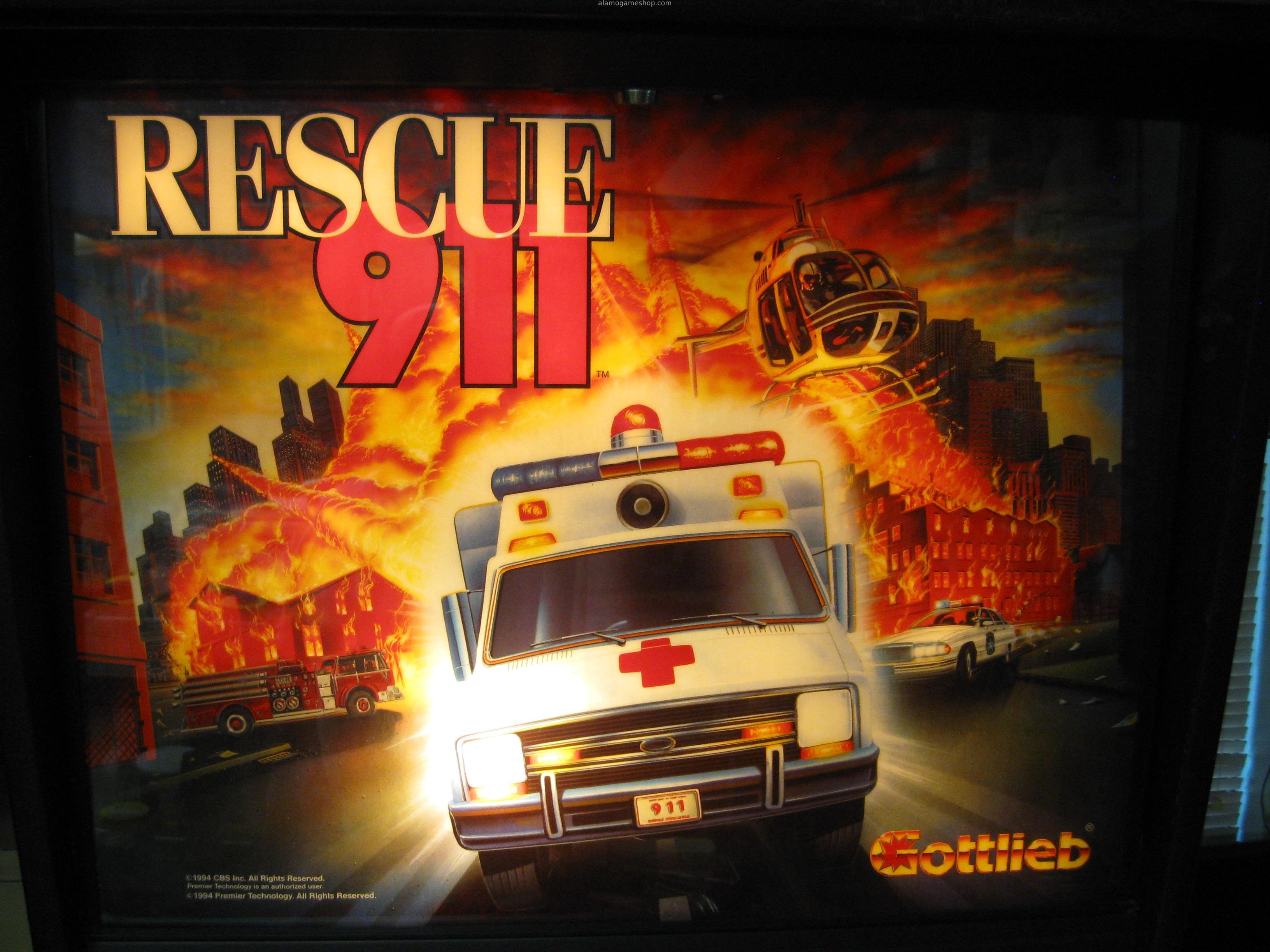 (image for) Rescue 911 pinball by Premier/Gottlieb