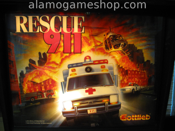 (image for) Rescue 911 pinball by Premier/Gottlieb - Click Image to Close