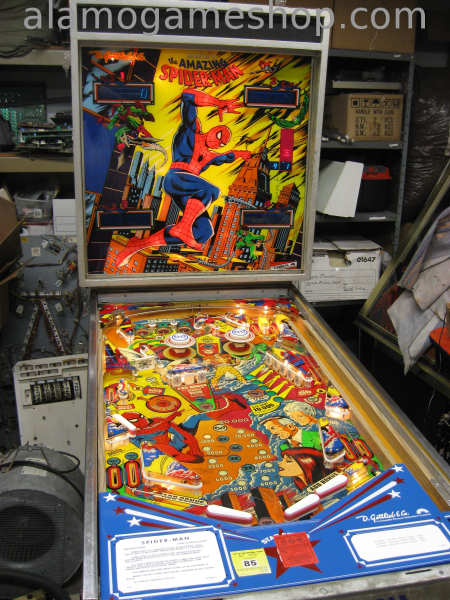 (image for) The Amazing Spiderman pinball by Gottlie