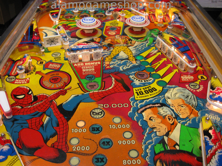(image for) The Amazing Spiderman pinball by Gottlie