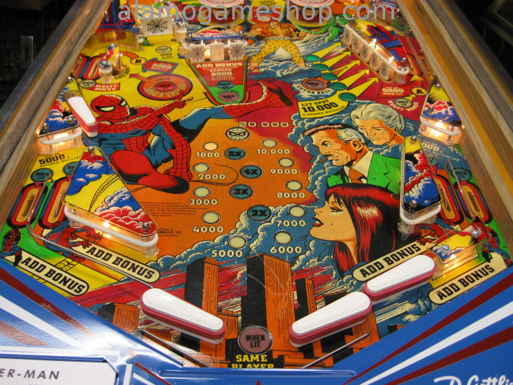 (image for) The Amazing Spiderman pinball by Gottlie