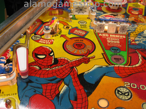 (image for) The Amazing Spiderman pinball by Gottlie