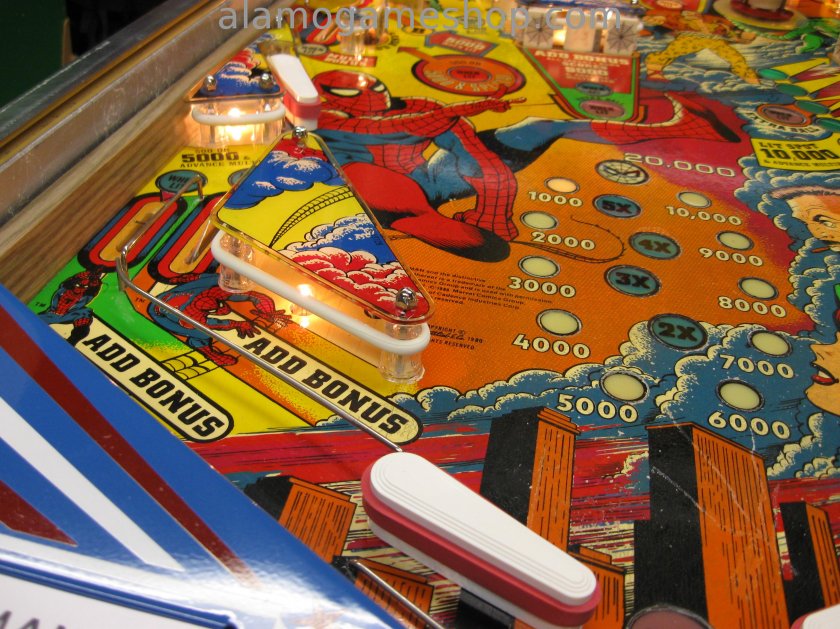 The Amazing Spiderman pinball by Gottlie - Click Image to Close