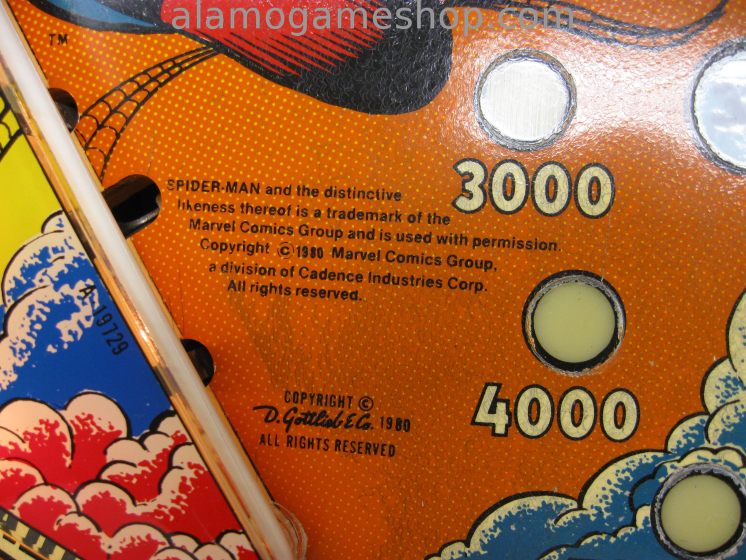 (image for) The Amazing Spiderman pinball by Gottlie
