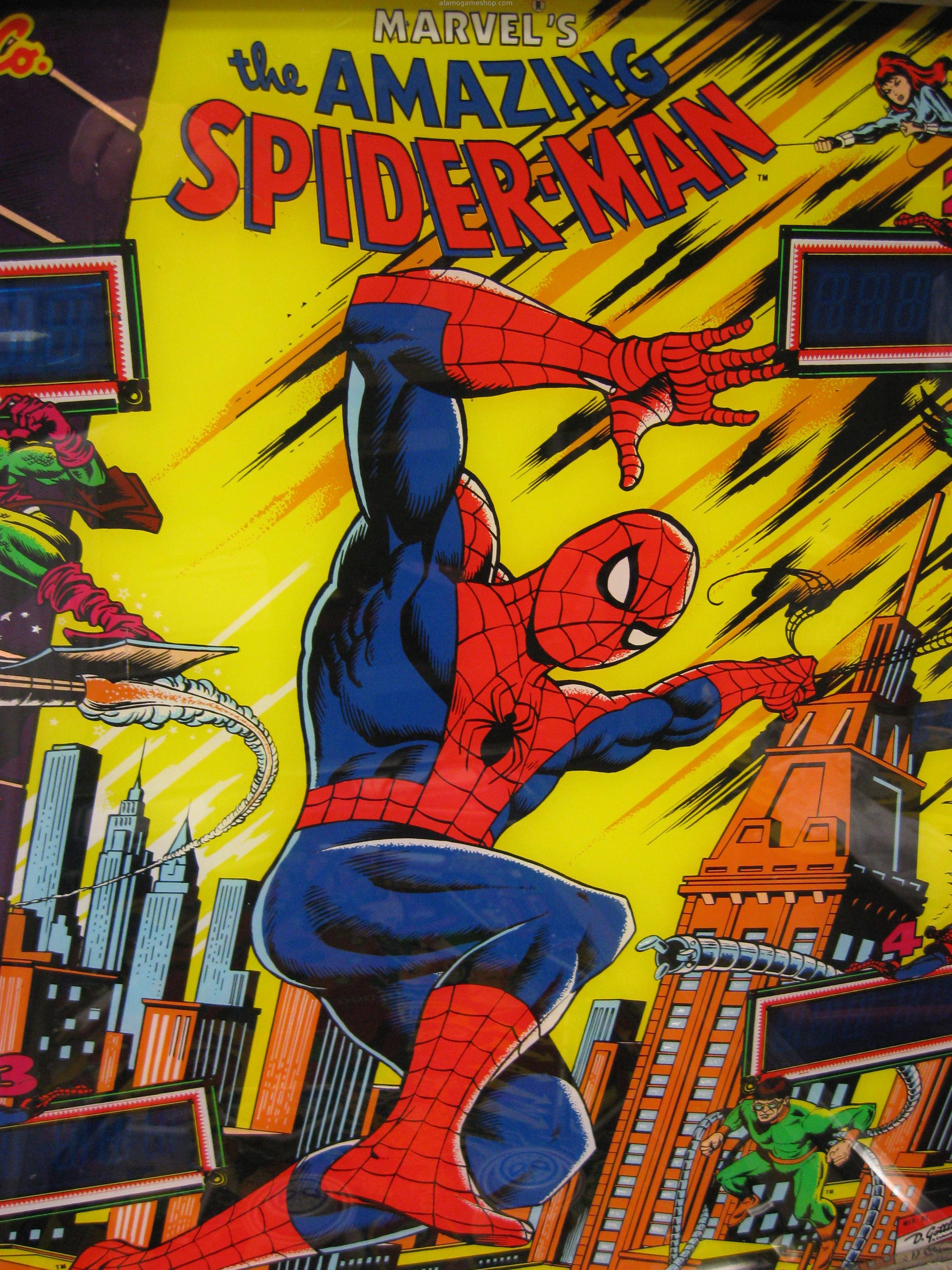 (image for) The Amazing Spiderman pinball by Gottlie