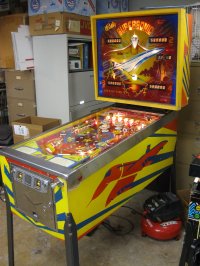 (image for) Supersonic pinball by Bally 1979