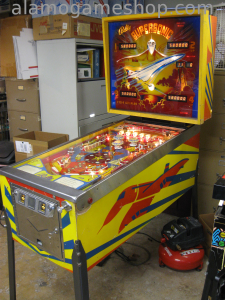 (image for) Supersonic pinball by Bally 1979