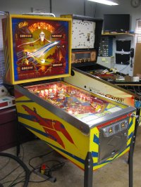 (image for) Supersonic pinball by Bally 1979