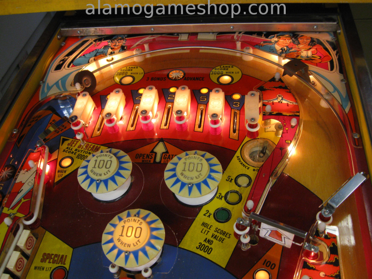 (image for) Supersonic pinball by Bally 1979